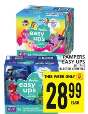 Food Basics PAMPERS EASY UPS offer