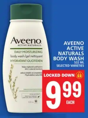 Food Basics AVEENO ACTIVE NATURALS BODY WASH offer