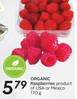 Sobeys ORGANIC Raspberries offer