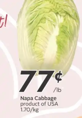 Sobeys Napa Cabbage offer