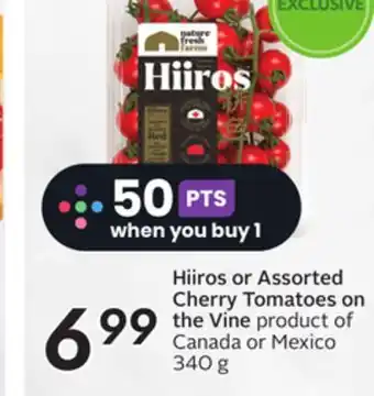 Sobeys Hiiros or Assorted Cherry Tomatoes on the Vine offer