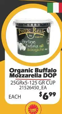 Fortinos ORGANIC BUFFALO MOZZARELLA DOP offer