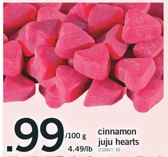 Fortinos cinnamon juju hearts offer