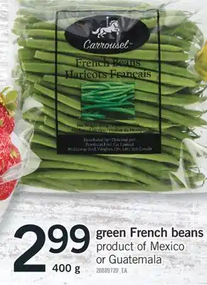 Fortinos green French beans offer