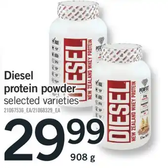 Fortinos Diesel protein powder, 908 g offer