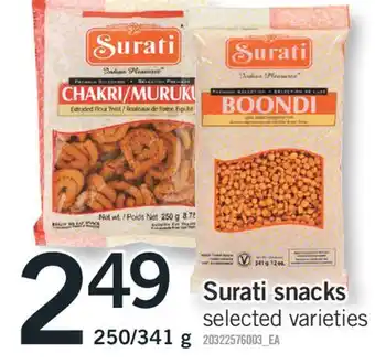 Fortinos SURATI SNACKS, 250/341 g offer