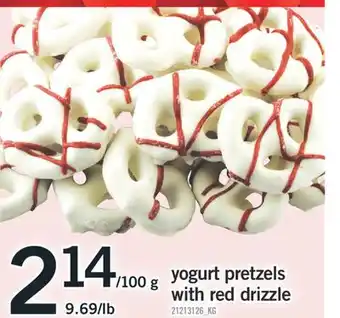 Fortinos YOGURT PRETZELS WITH RED DRIZZLE, 9.69/lb offer
