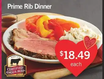 Fortinos PRIME RIB DINNER offer