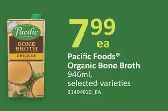 Fortinos PACIFIC FOODS ORGANIC BONE BROTH 946ml offer