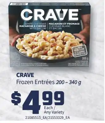 Fortinos CRAVE FROZEN ENTRÉES offer