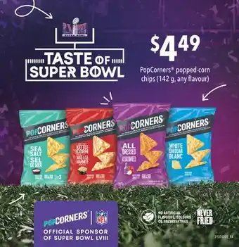 Fortinos PopCorners popped-corn chips offer