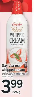 Fortinos GAY LEA REAL WHIPPED CREAM, 225 G offer