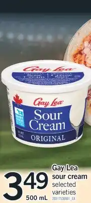 Fortinos GAY LEA SOUR CREAM offer