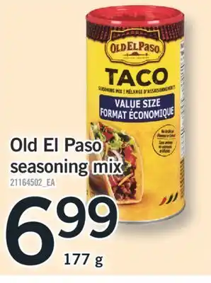 Fortinos Old El Paso seasoning mix, 177 g offer