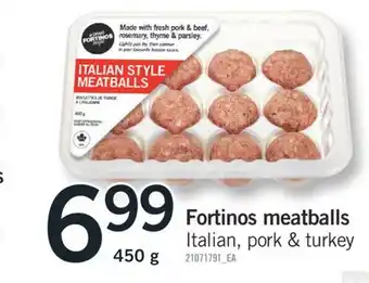 Fortinos FORTINOS MEATBALLS offer
