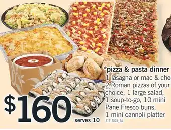Fortinos PIZZA & PASTA DINNER offer