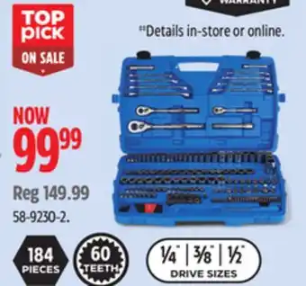 Canadian Tire Mastercraft General Use Socket Sets offer