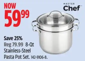 Canadian Tire Master Chef 8-Qt Stainless-Steel Pasta Pot Set offer