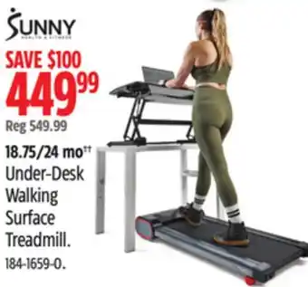 Canadian Tire Sunny Under-Desk Walking Surface Treadmill offer