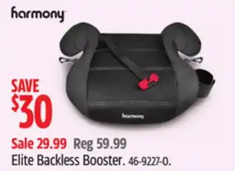 Canadian Tire Harmony Elite Backless Booster offer