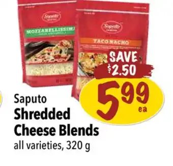Farm Boy Saputo Shredded Cheese Blends offer