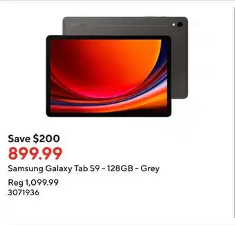 Staples Samsung Galaxy Tab S9 - 128GB - Grey offer
