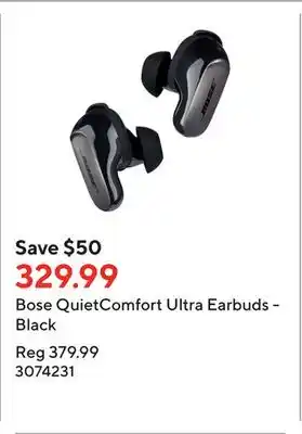 Staples Bose QuietComfort Ultra Earbuds - Black offer