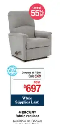 La Z Boy MERCURY fabric recliner offer