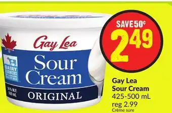 Chalo FreshCo Gay Lea Sour Cream 425-500 mL offer