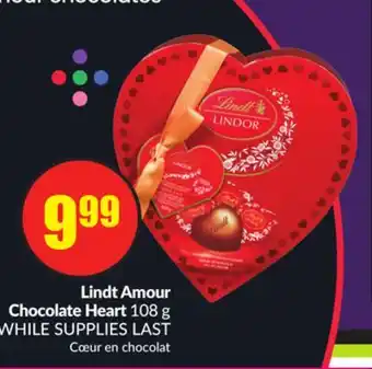 Chalo FreshCo Lindt Amour Chocolate Heart 108 g offer