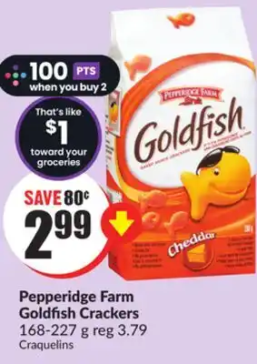 Chalo FreshCo Pepperidge Farm Goldfish Crackers 168-227 g offer