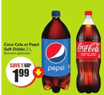 Chalo FreshCo Coca-Cola or Pepsi Soft Drinks 2 L offer