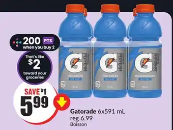 Chalo FreshCo Gatorade 6x591 mL offer