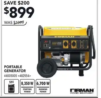 RONA PORTABLE GENERATOR offer