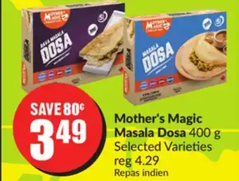 Chalo FreshCo Mother's Magic Masala Dosa 400 g Selected Varieties offer