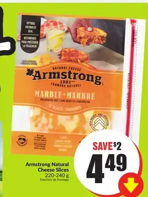 Chalo FreshCo Armstrong Natural Cheese Slices 220-240 g offer