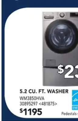 RONA LG 5.2 CU. FT. WASHER offer