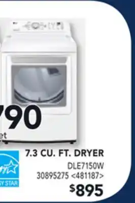RONA LG 7.3 CU FT. DRYER offer