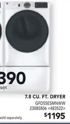 RONA GE 7.8 CU. FT. DRYER offer
