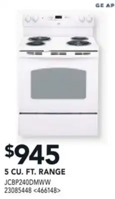 RONA GE 5 CU. FT. RANGE offer