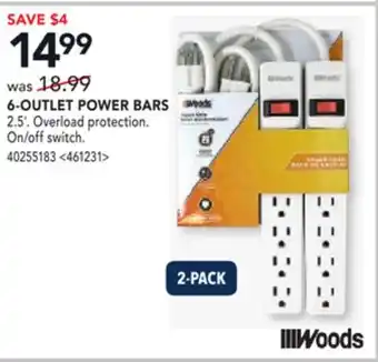 RONA 6-OUTLET POWER BARS offer