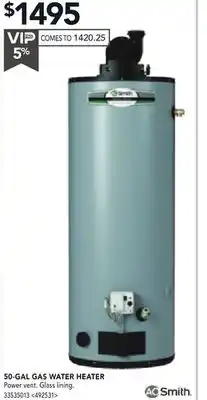 RONA 50-GAL GAS WATER HEATER offer