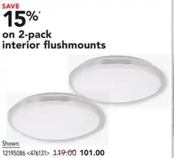 RONA PROJECT SOURCE 2-pack interior flushmounts offer