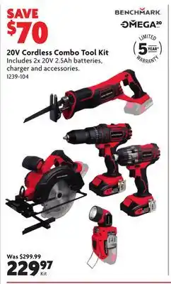 Home Hardware 20V Cordless Combo Tool Kit offer