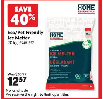 Home Hardware Eco/Pet Friendly Ice Melter offer