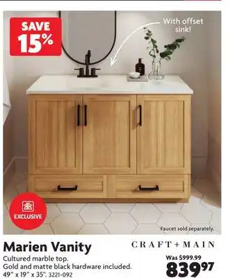 Home Hardware Marien Vanity offer