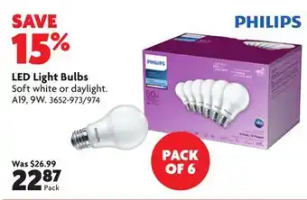 Home Hardware LED Light Bulbs Soft white or daylight offer