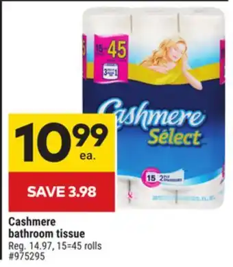 Giant Tiger Cashmere bathroom tissue offer