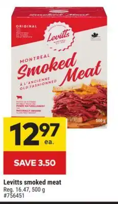 Giant Tiger Levitts smoked meat offer