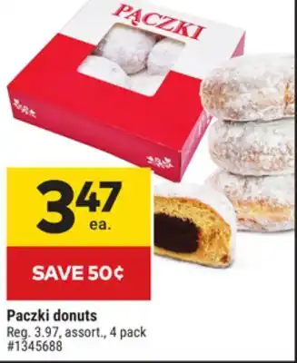 Giant Tiger Paczki donuts offer